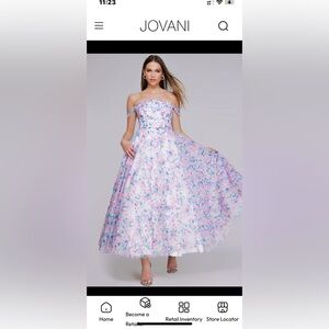 Jovani Multicolor Asymmetrical Dress